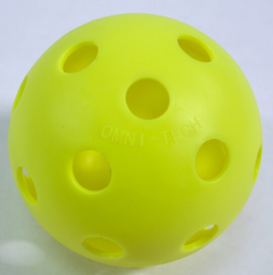 Indoor Pickleball - High Visability Yellow 4-Pack
